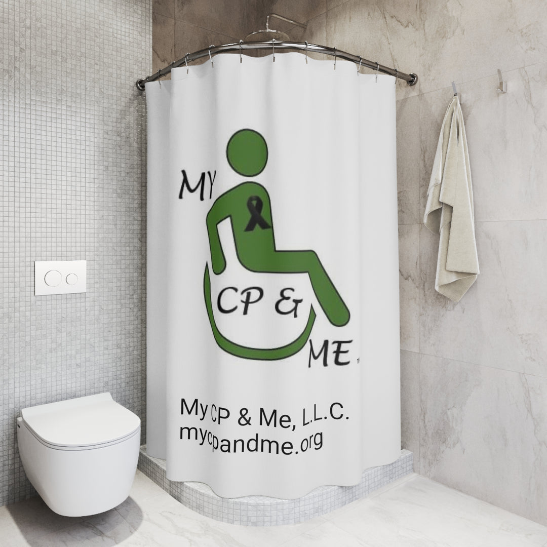 Mein CP &amp; Me-Logo-Polyester-Duschvorhang