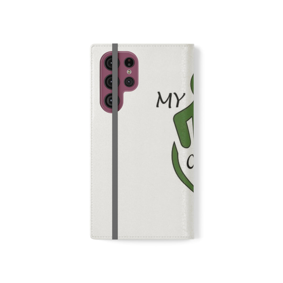 White phone case with logo 