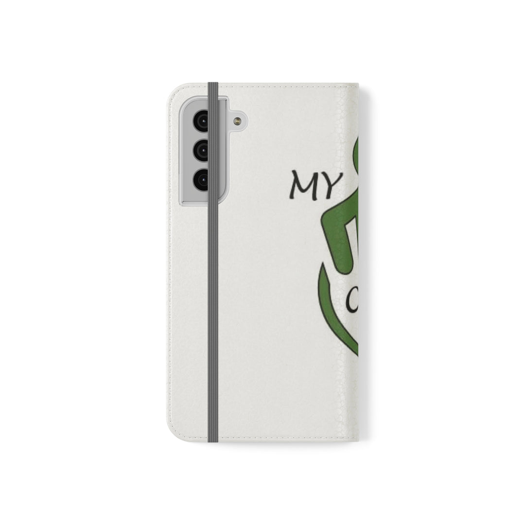 White phone case with logo 