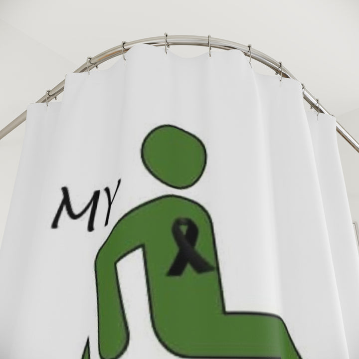 My CP & Me Logo Polyester Shower Curtain