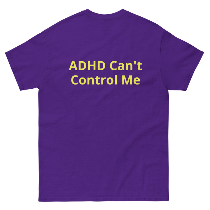 Product image: Purple shirt yellow wording