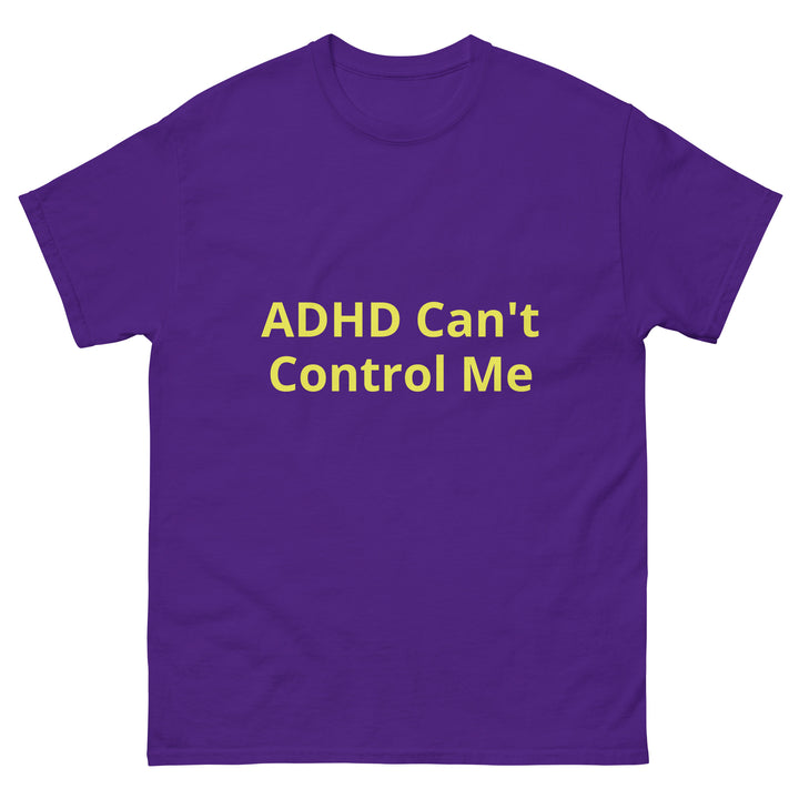 Product image: Purple shirt yellow wording