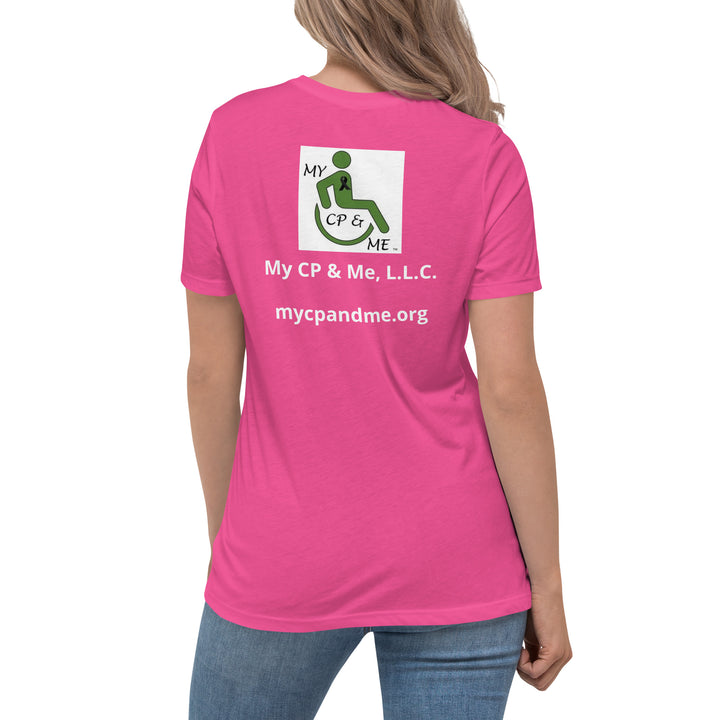 Big Sis of A CP Hero Women's Relaxed T-Shirt Pink - The My CP & Me Store