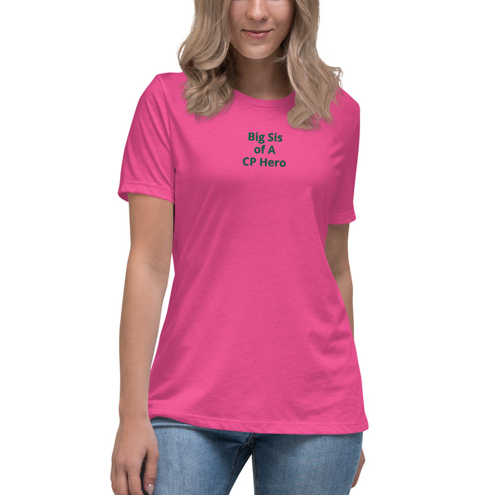 Big Sis of A CP Hero Women's Relaxed T-Shirt - The My CP & Me Store