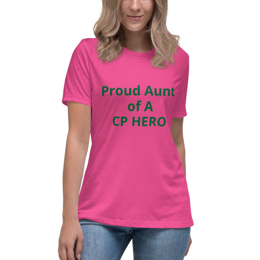 Camiseta ancha para mujer Orgullosa tía de un héroe CP