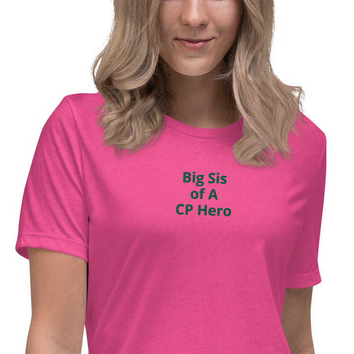 Big Sis of A CP Hero Women's Relaxed T-Shirt - The My CP & Me Store