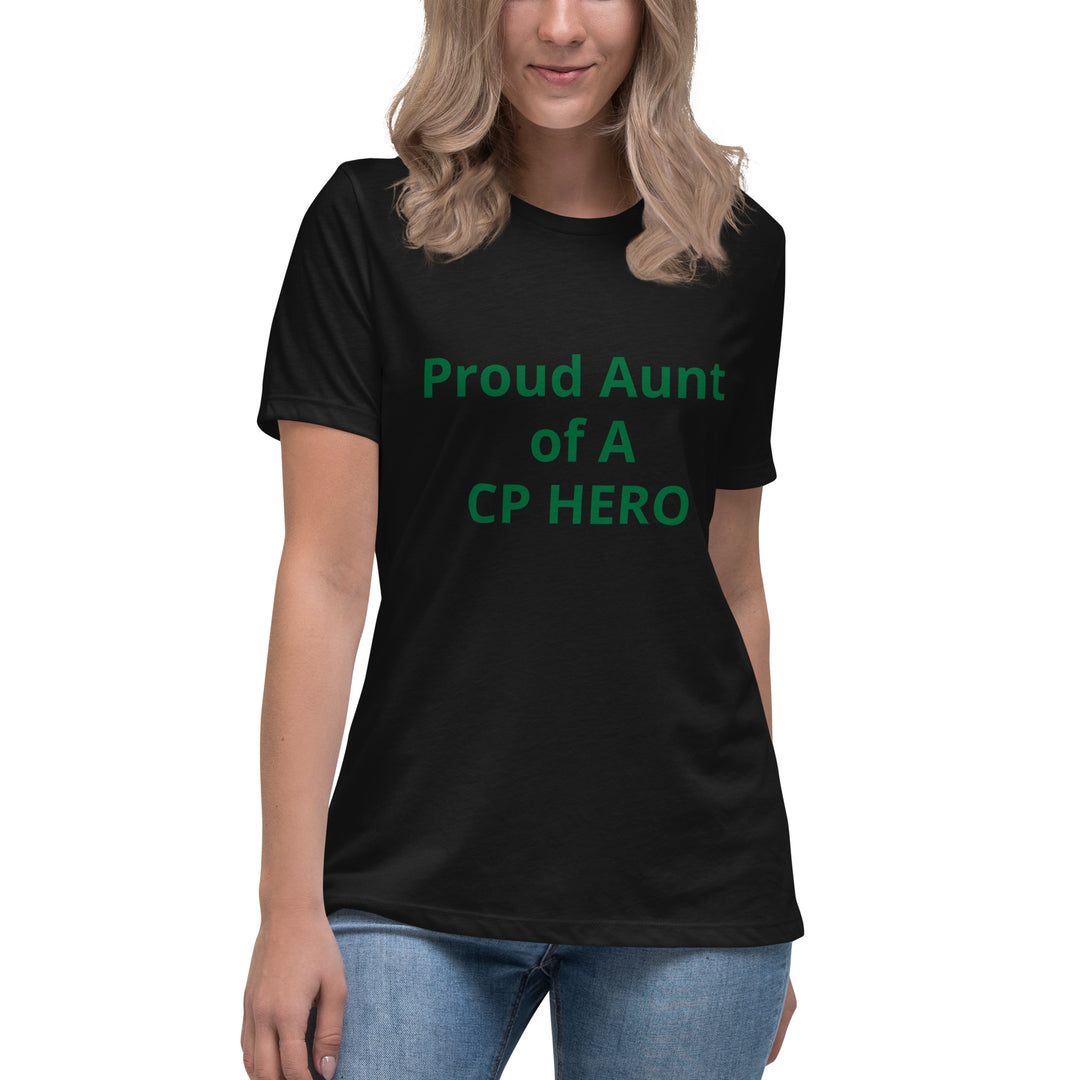 Camiseta ancha para mujer Orgullosa tía de un héroe CP