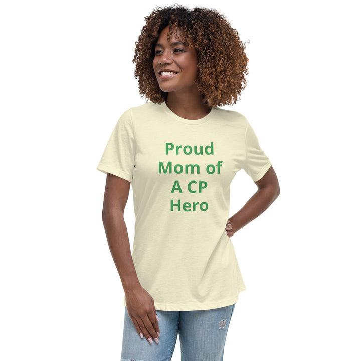 Camiseta ancha para mujer Orgullosa mamá de un héroe CP