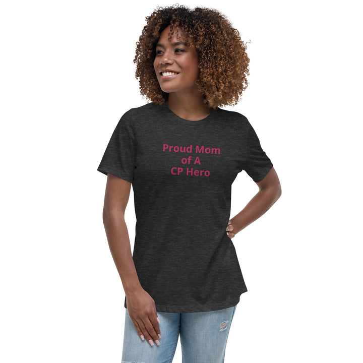 Stolze Mutter eines CP Hero Damen-T-Shirt in entspannter Form, Rosa