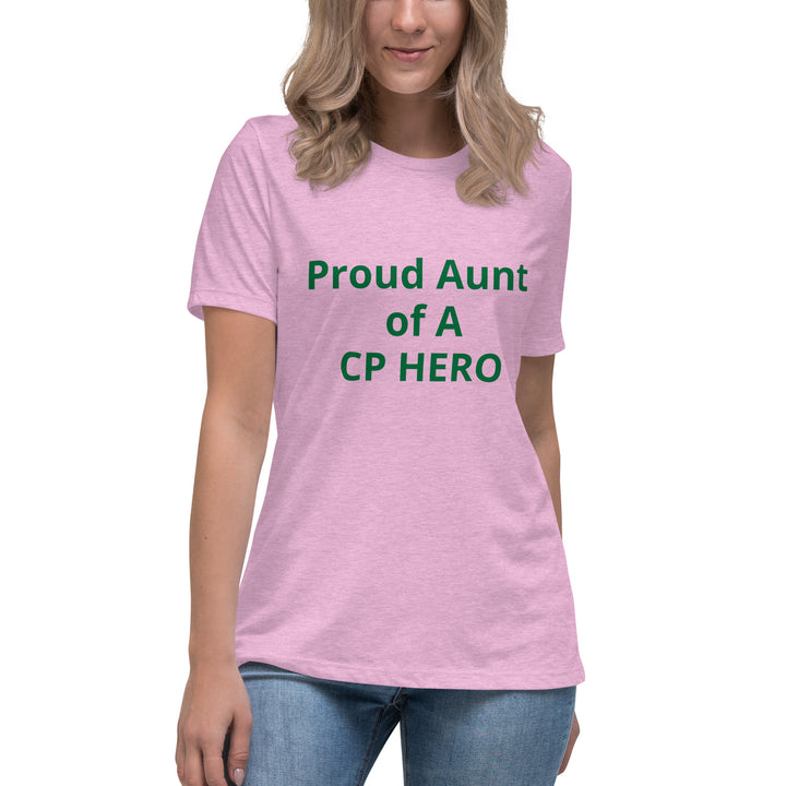 Camiseta ancha para mujer Orgullosa tía de un héroe CP