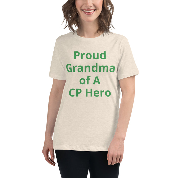 Proud Grandma of A CP Hero Women's Relaxed T-Shirt - The My CP & Me Store