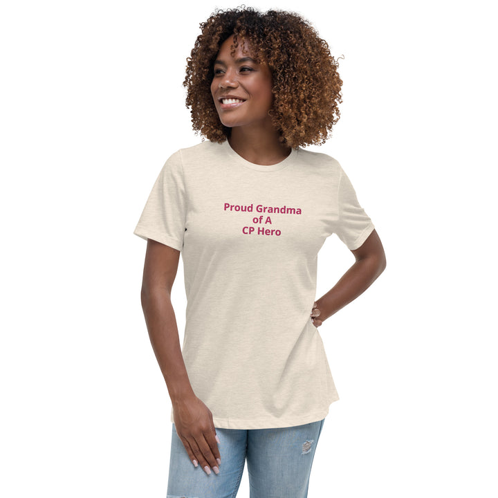 Stolze Oma von A CP Hero Damen Relaxed T-Shirt Pink