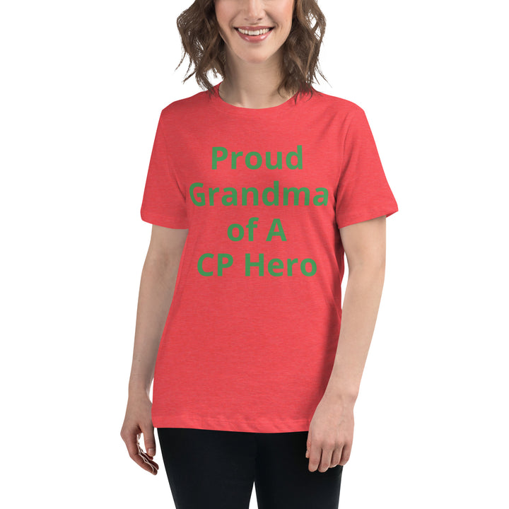 Proud Grandma of A CP Hero Women's Relaxed T-Shirt - The My CP & Me Store