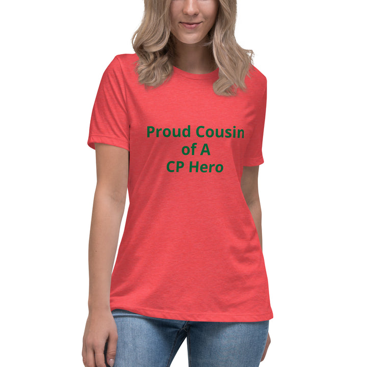 Stolze Cousine eines entspannten Damen-T-Shirts von CP Hero