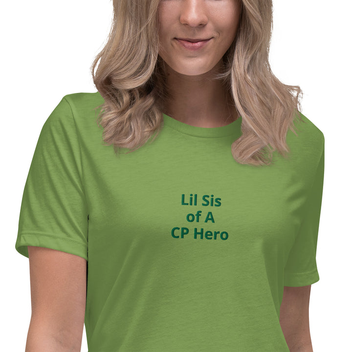 Lil Sis of A CP Hero Women's Relaxed T-Shirt - The My CP & Me Store