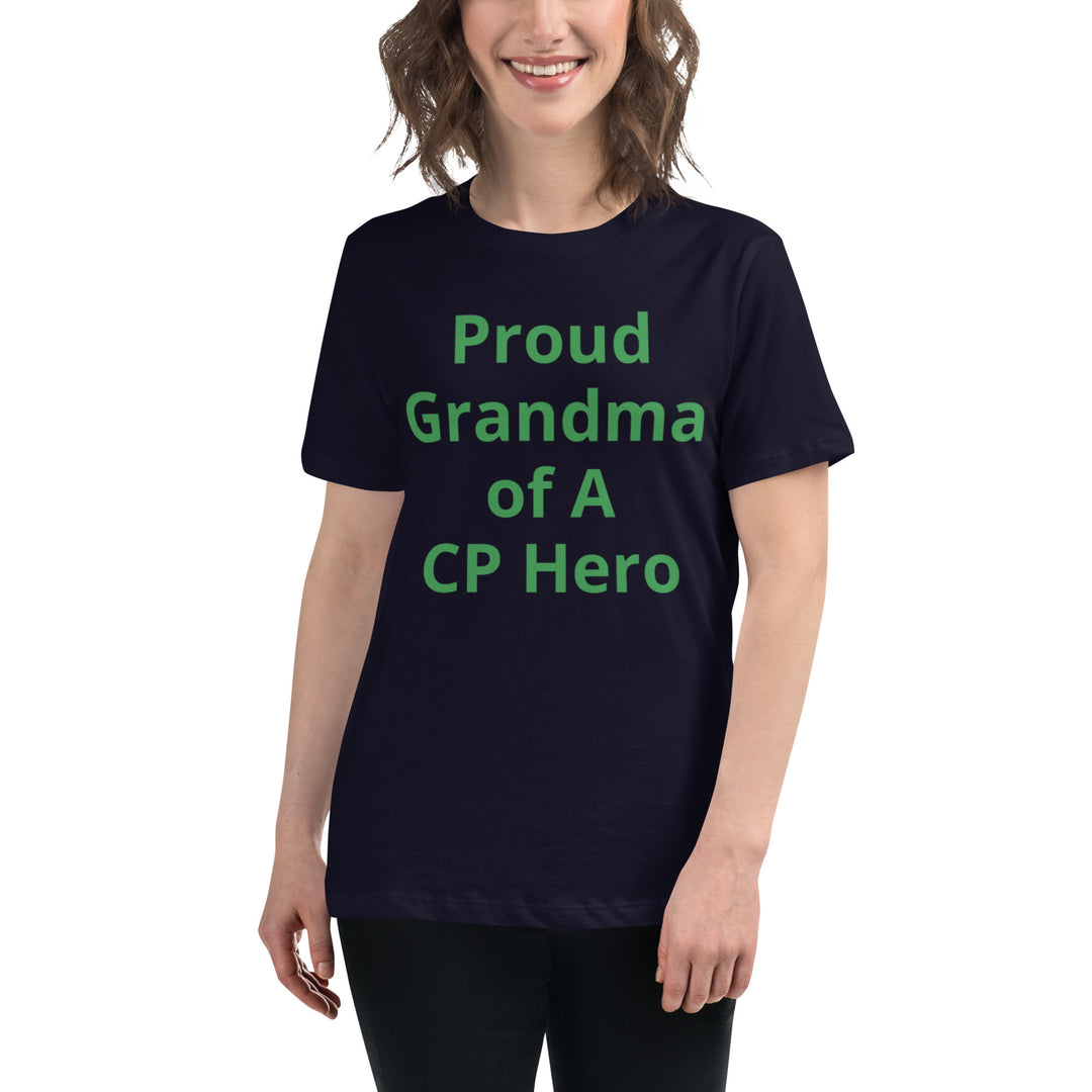 Proud Grandma of A CP Hero Women's Relaxed T-Shirt - The My CP & Me Store