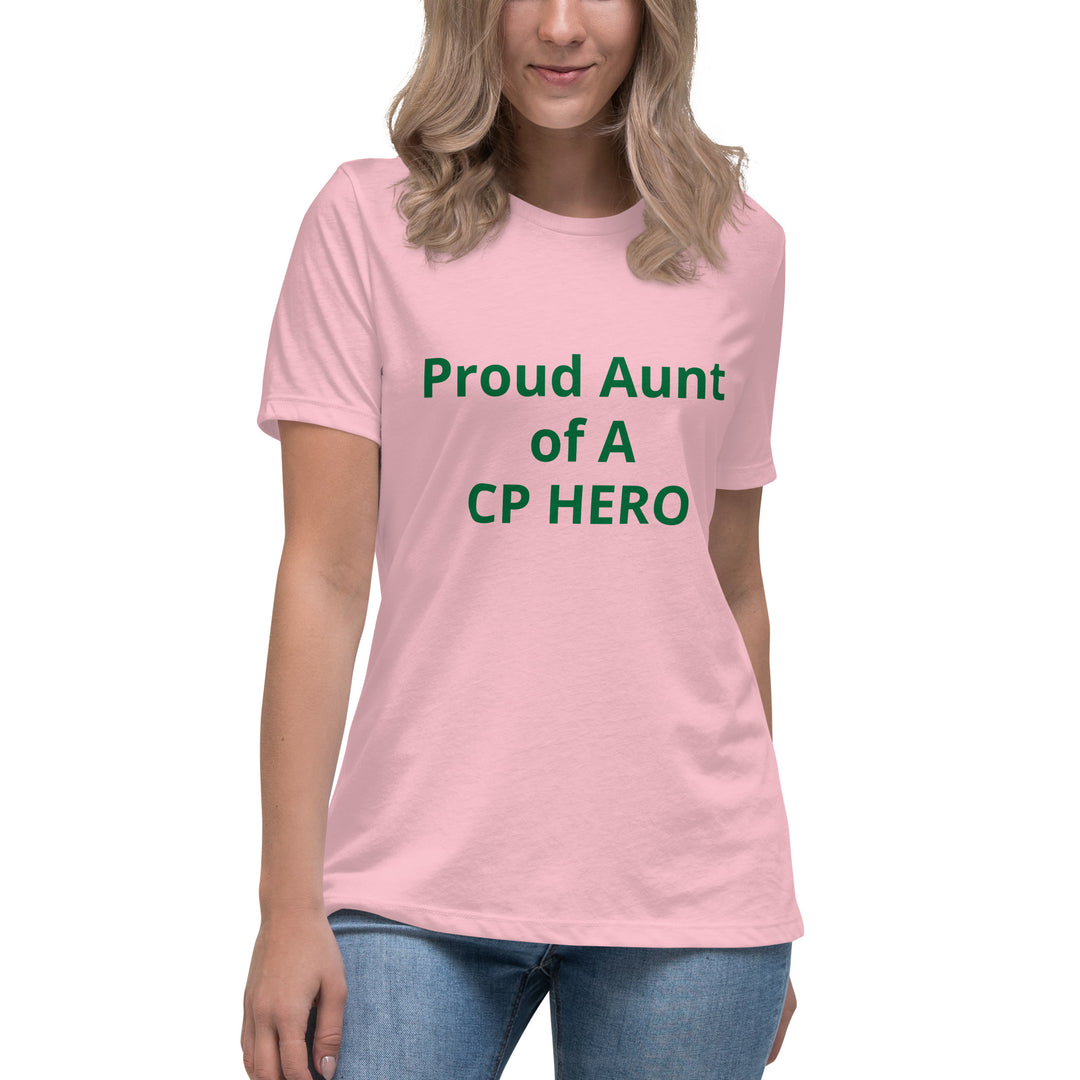 Camiseta ancha para mujer Orgullosa tía de un héroe CP