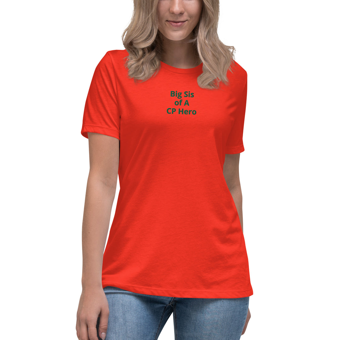 Big Sis of A CP Hero Women's Relaxed T-Shirt - The My CP & Me Store