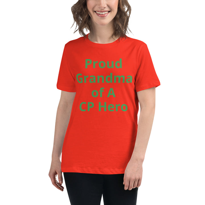 Proud Grandma of A CP Hero Women's Relaxed T-Shirt - The My CP & Me Store