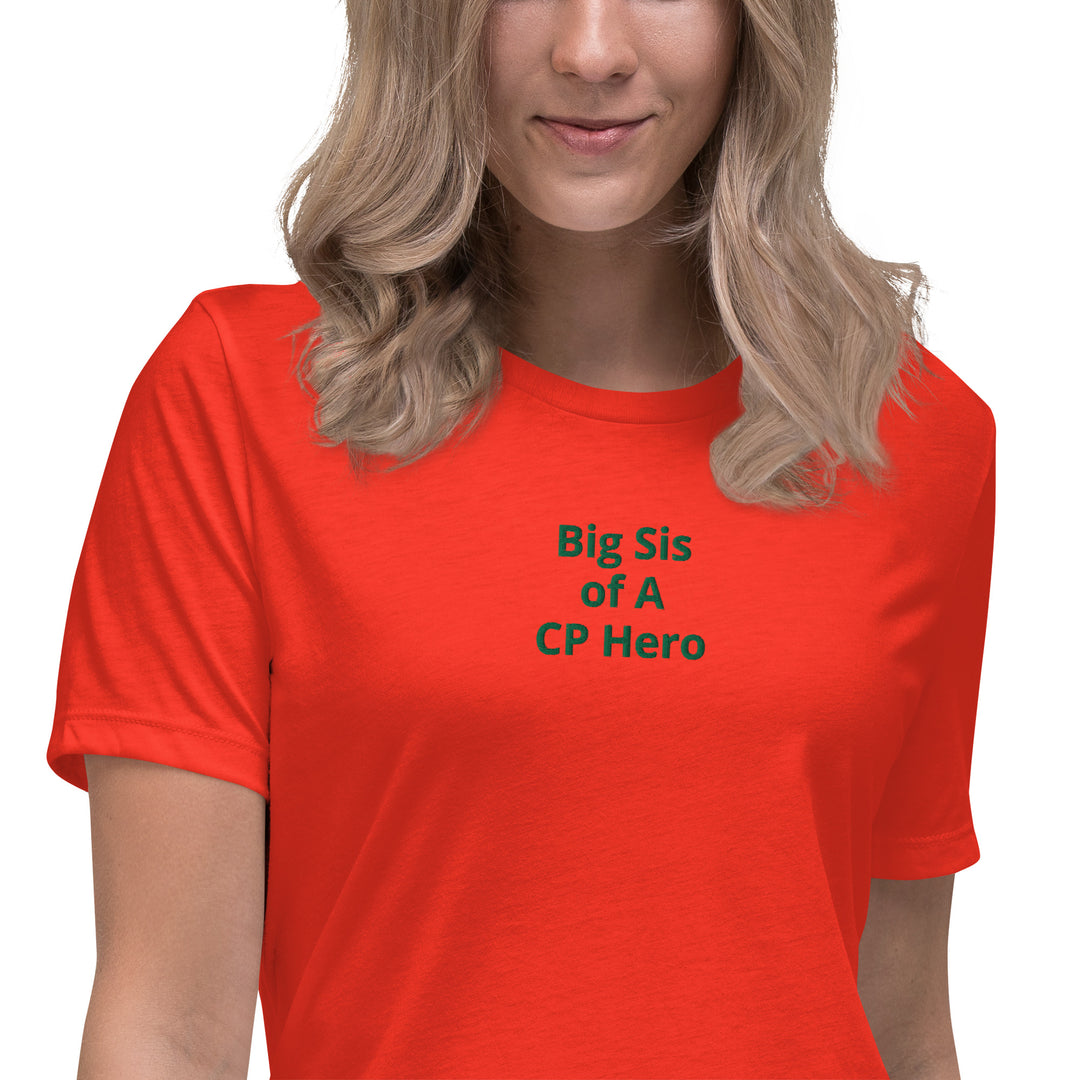 Big Sis of A CP Hero Women's Relaxed T-Shirt - The My CP & Me Store