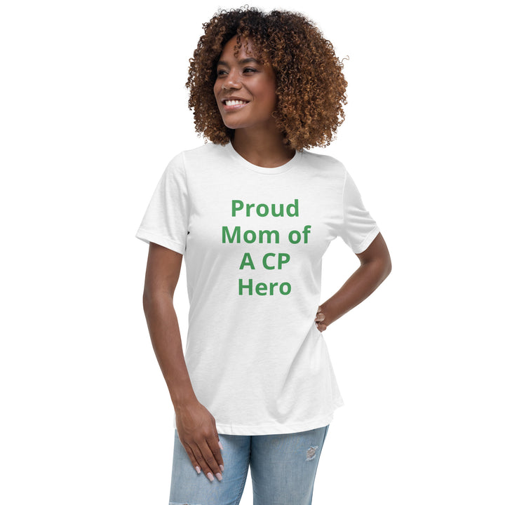 Camiseta ancha para mujer Orgullosa mamá de un héroe CP