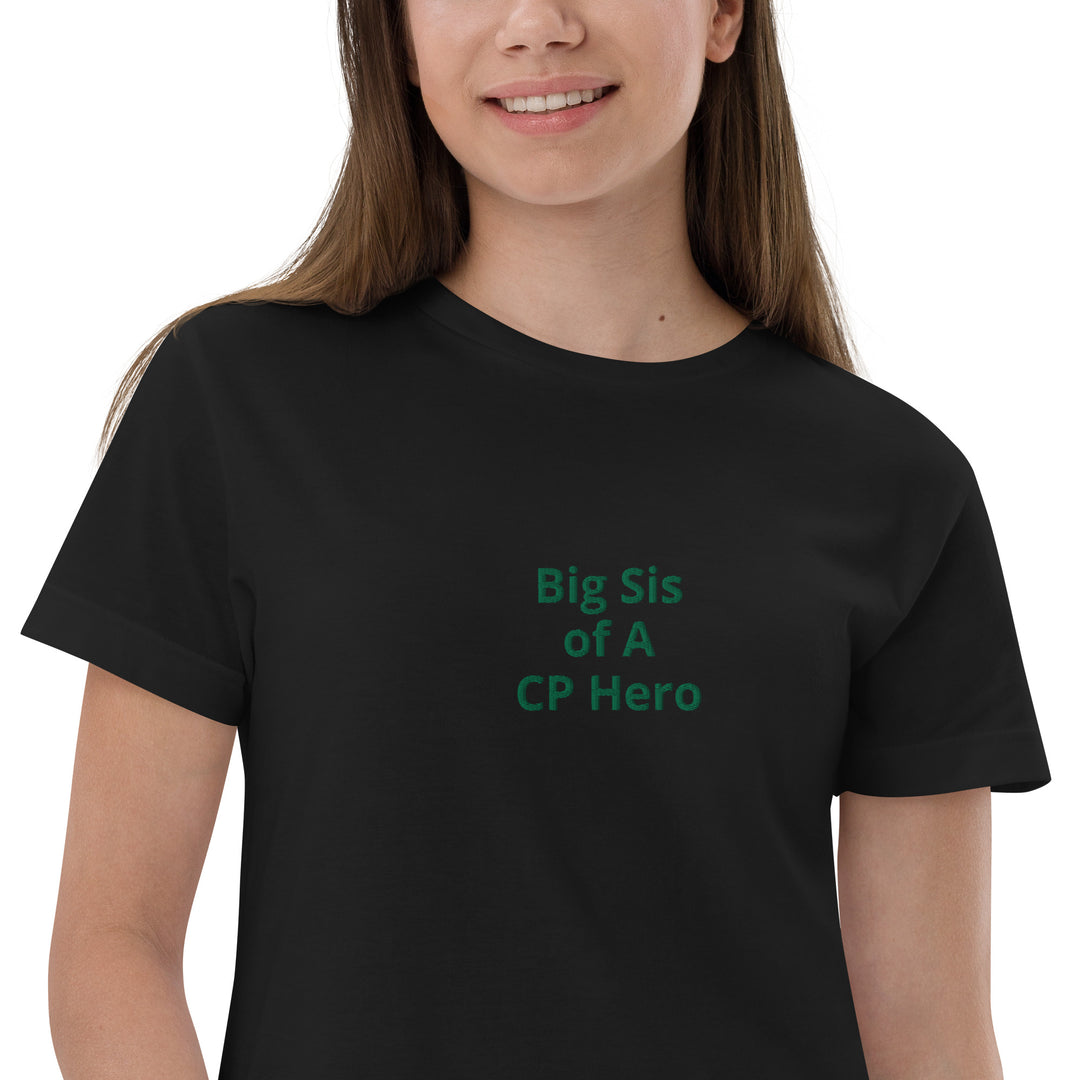 Big Sis of A CP Hero Youth jersey t-shirt - The My CP & Me Store