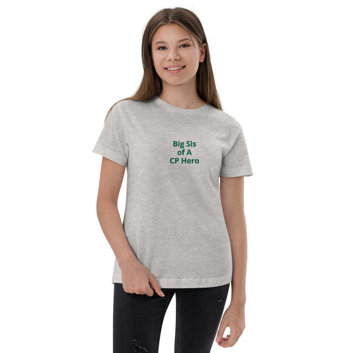 Big Sis of A CP Hero Youth jersey t-shirt - The My CP & Me Store