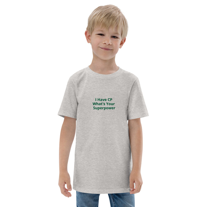 I Have CP What's Your Superpower Youth jersey t-shirt - The My CP & Me Store