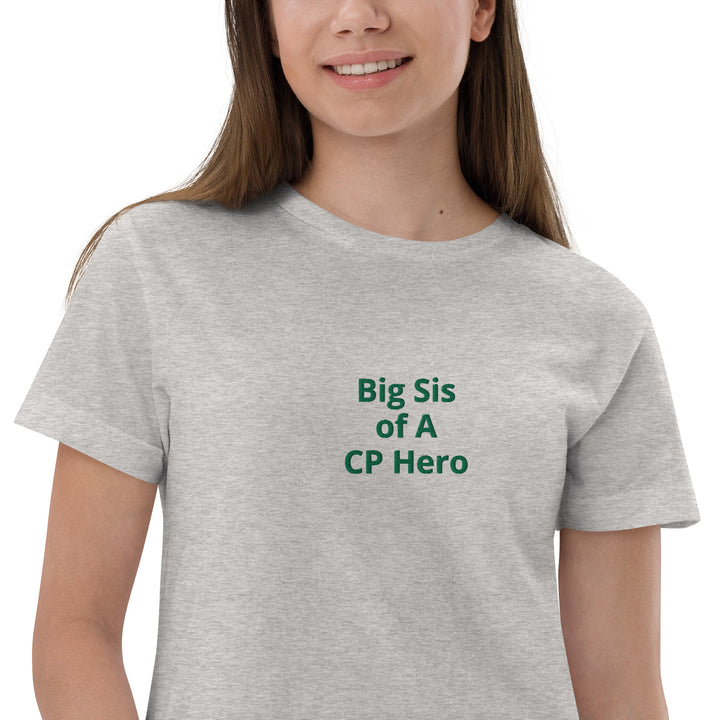 Big Sis of A CP Hero Youth jersey t-shirt - The My CP & Me Store