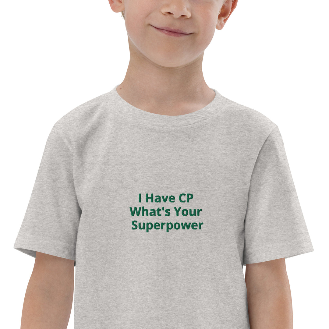 I Have CP What's Your Superpower Youth jersey t-shirt - The My CP & Me Store