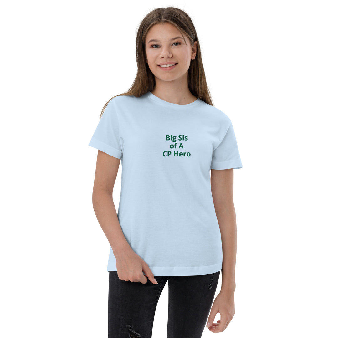 Big Sis of A CP Hero Youth jersey t-shirt - The My CP & Me Store