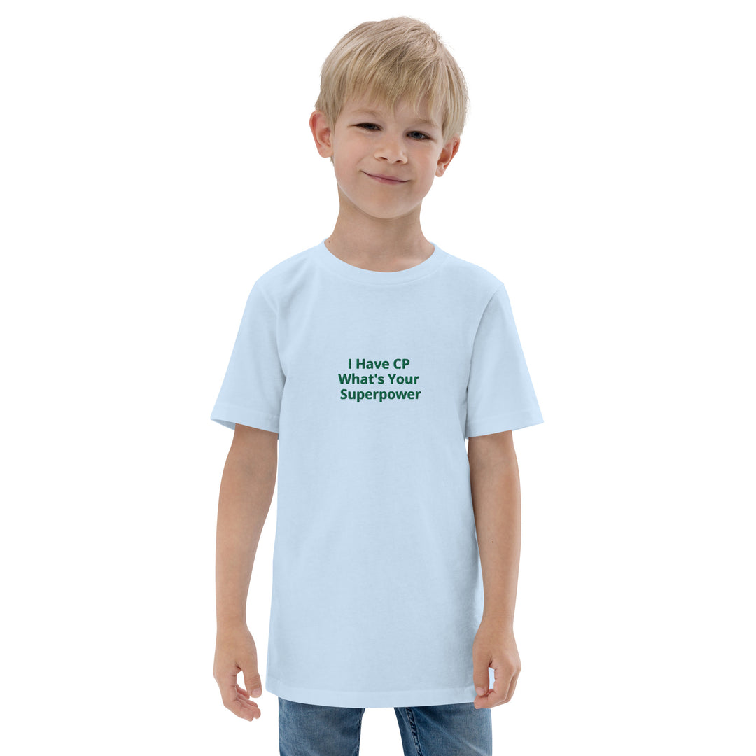 I Have CP What's Your Superpower Youth jersey t-shirt - The My CP & Me Store