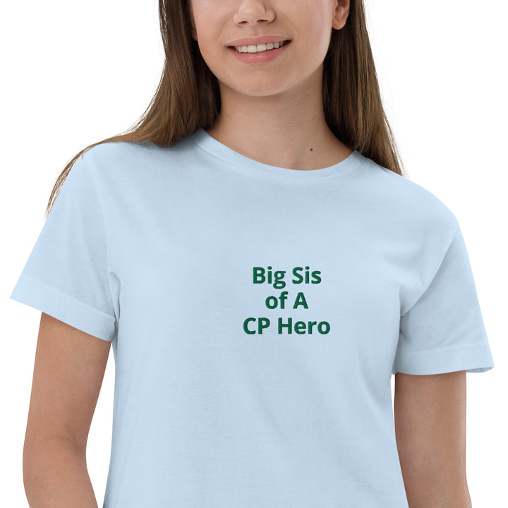 Big Sis of A CP Hero Youth jersey t-shirt - The My CP & Me Store