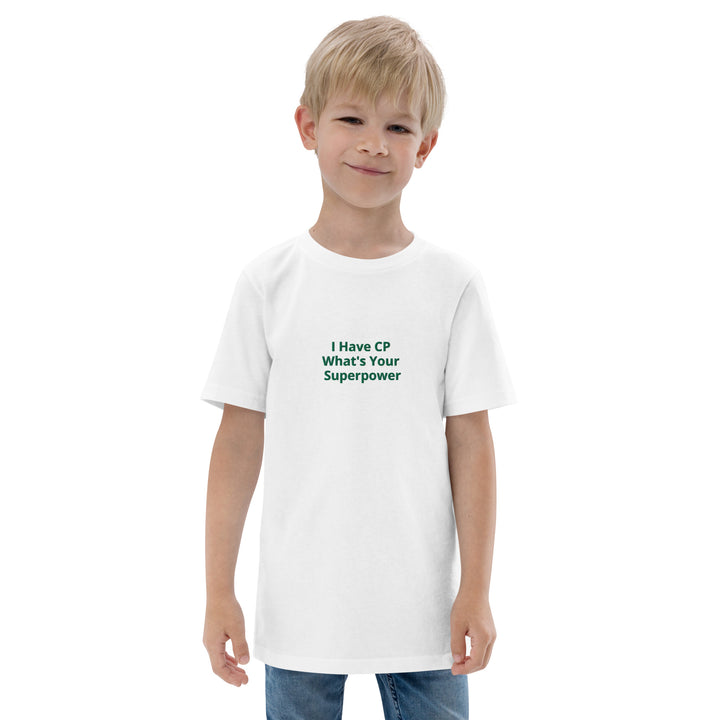 I Have CP What's Your Superpower Youth jersey t-shirt - The My CP & Me Store