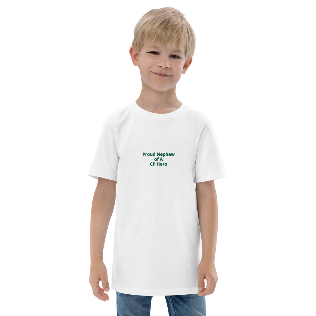 Camiseta de jersey juvenil Orgulloso sobrino de un héroe CP