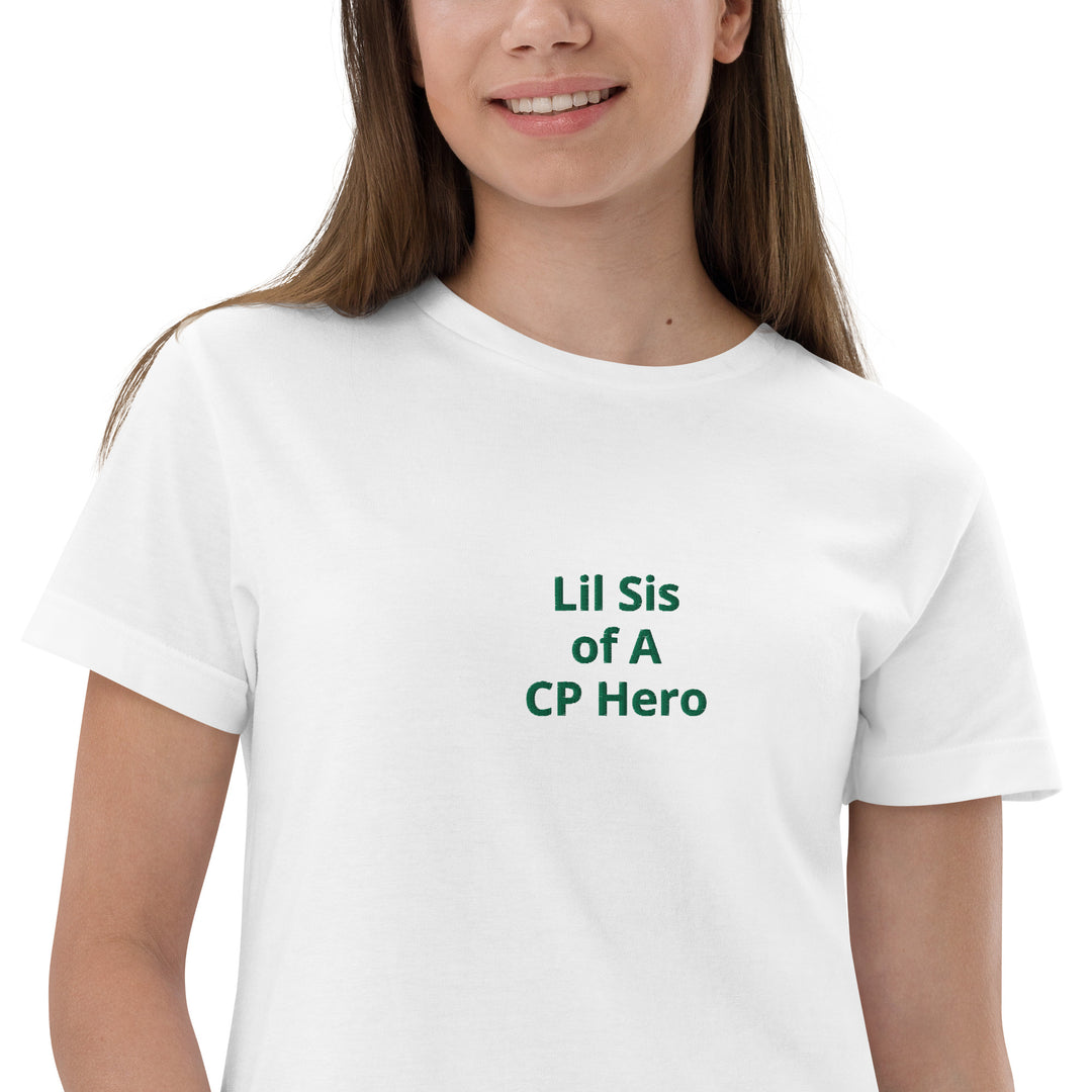 Lil Sis of A CP Hero Youth jersey t-shirt - The My CP & Me Store